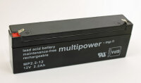 Multipower MP2,3-12 Bleiakku 12Volt 2,3Ah