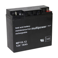 Multipower MP18-12  12Volt 18Ah VdS