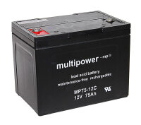 Multipower MP75-12C 12V/75Ah 2 x 12V - 75Ah