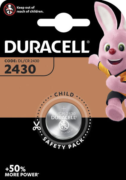 Duracell DL2430 Lithium Knopfzelle  CR2430