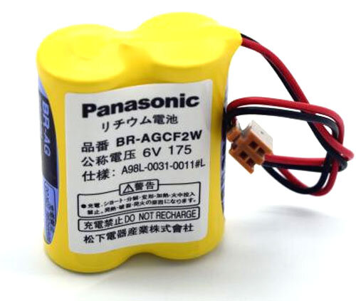 Panasonic Lithium BR-AGCF2W 6Volt 2,2Ah mit Kabel und Stecker