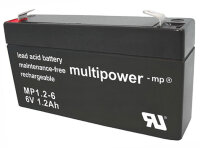 Multipower MP1 ,2-6  6Volt 1,2Ah