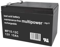 Multipower MP15-12C 12V 15Ah Zyklen-Typ