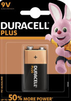 Duracell Plus 9V Alkali Batterie MN1604