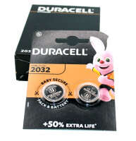 10 Stück Duracell DL2032 / CR2032 Lithium Batterie