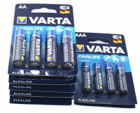 Batterienpaket  28 Vartabatterien 20malAA und 8mal AAA