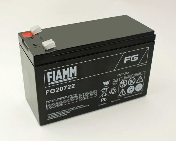 Fiamm FG20722 (6,3mm Faston) 12V/7,2Ah